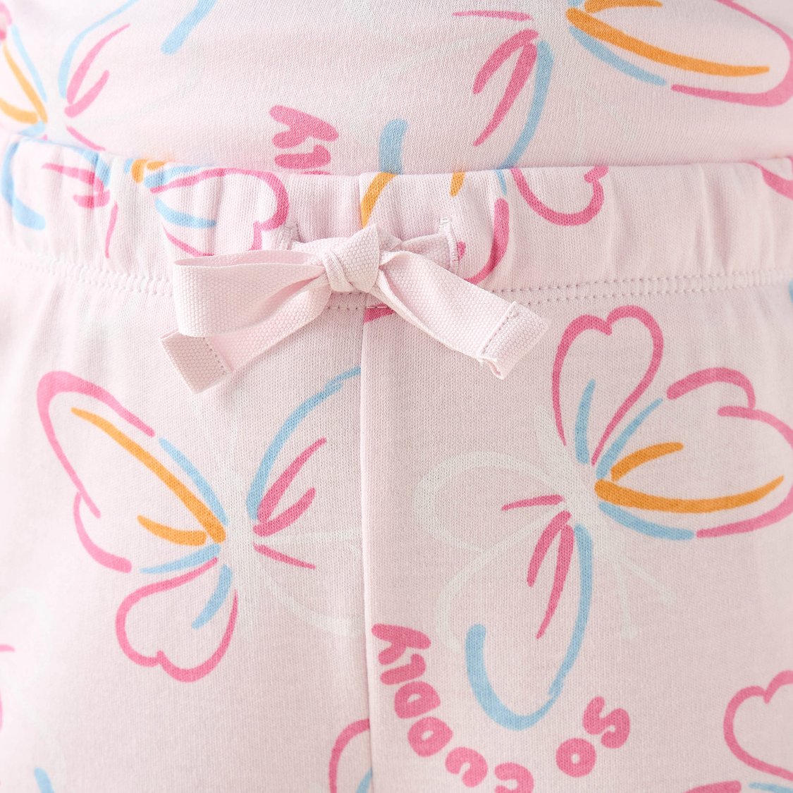 Juniors Butterfly Print T-shirt and Pyjama Set