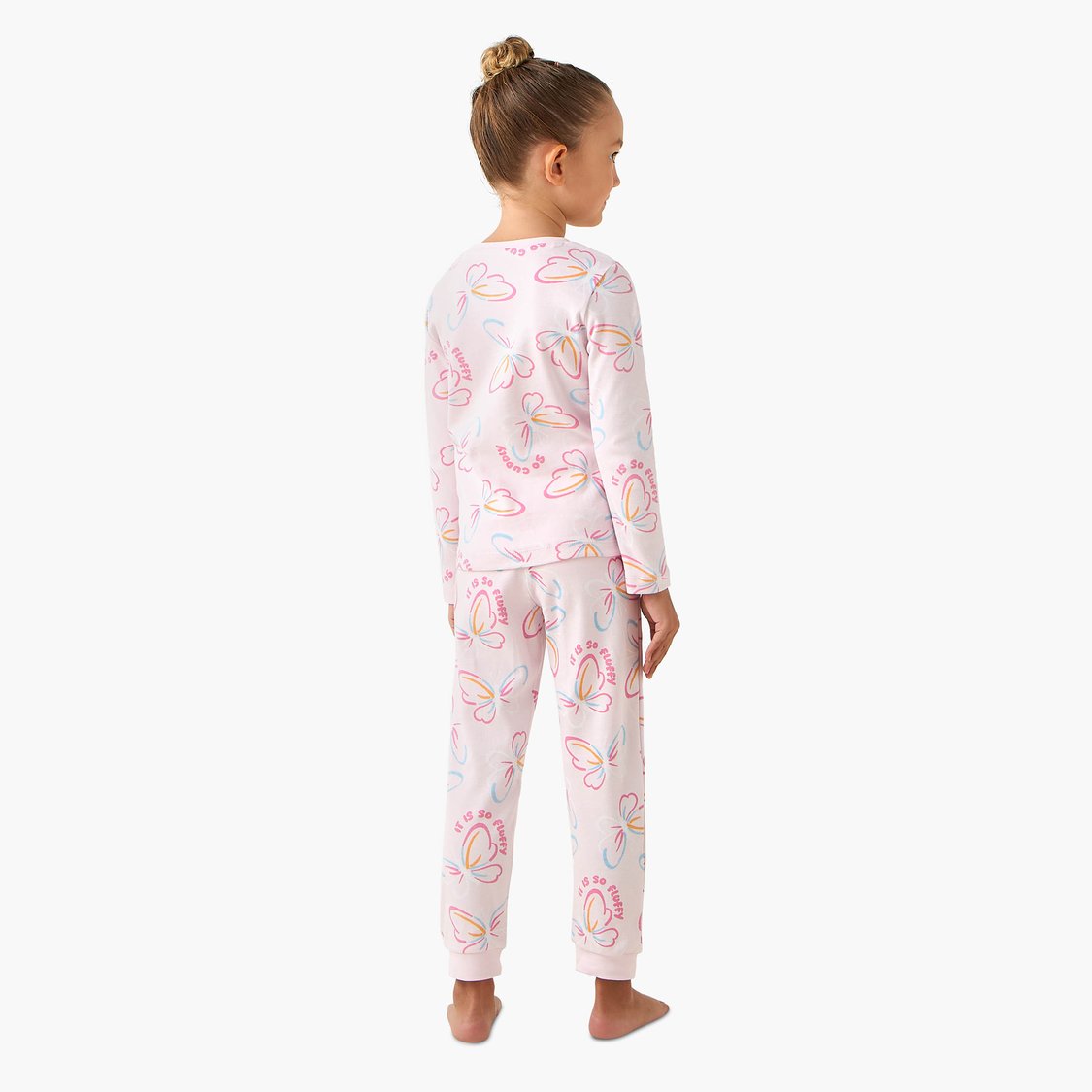 Juniors Butterfly Print T-shirt and Pyjama Set