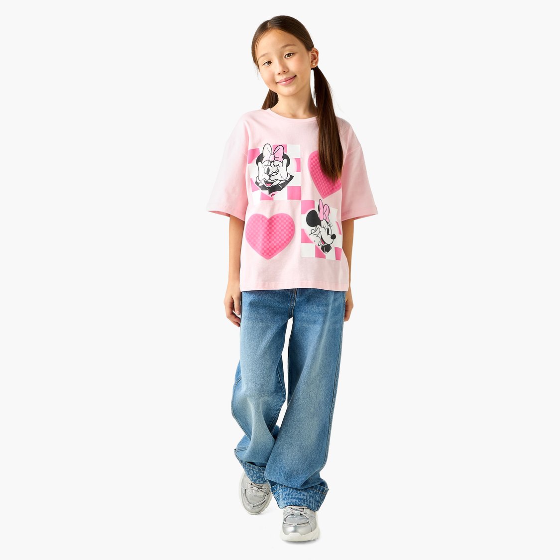 Juniors Minnie Mouse Print T-shirt