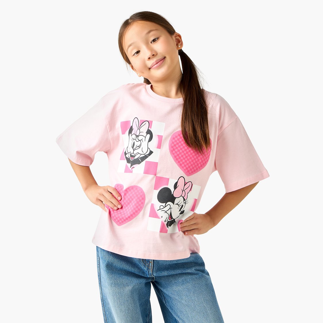 Juniors Minnie Mouse Print T-shirt