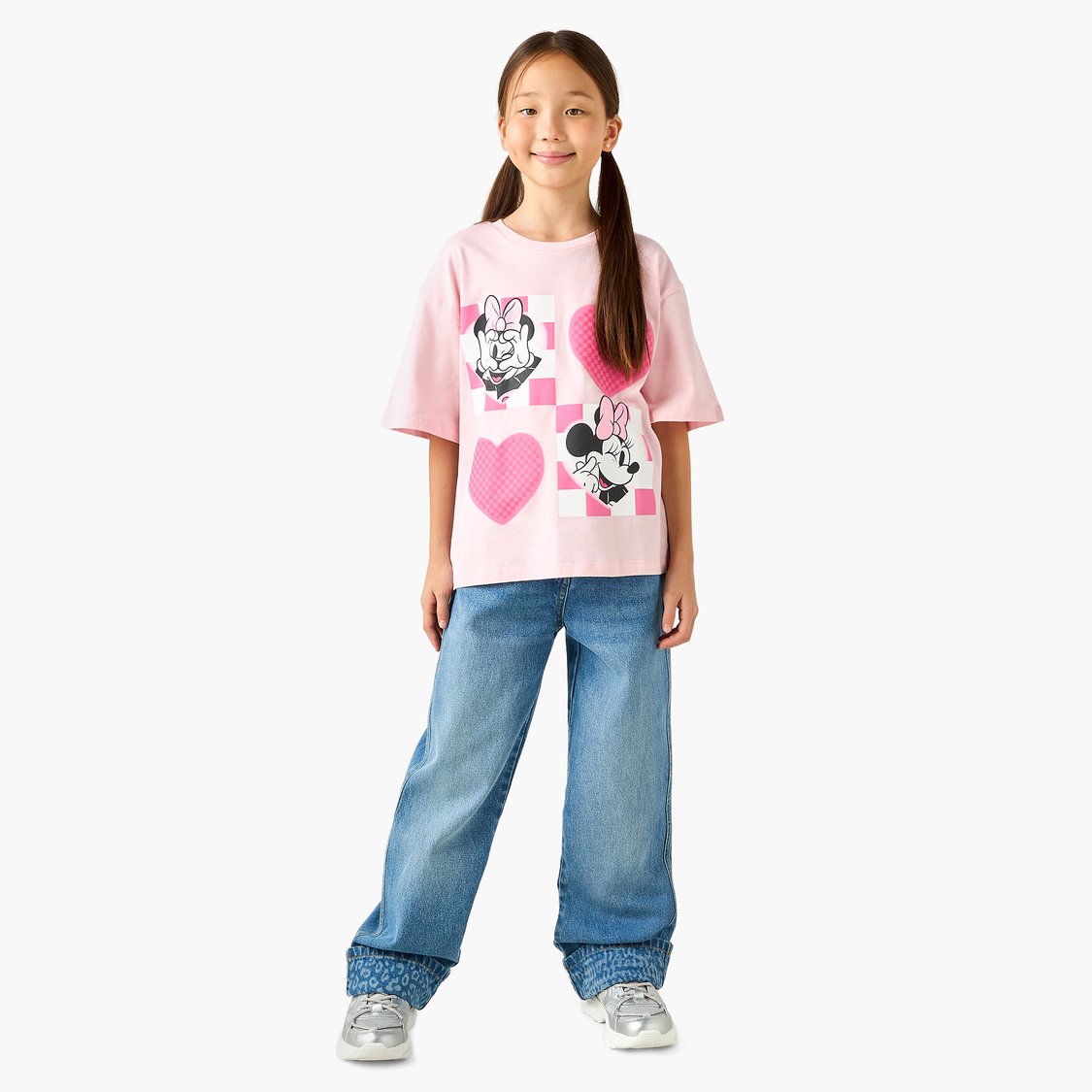 Juniors Minnie Mouse Print T-shirt