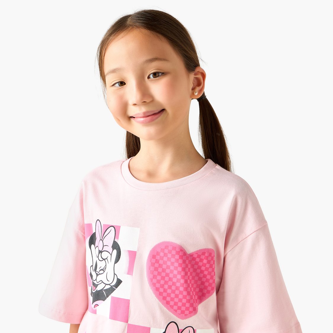 Juniors Minnie Mouse Print T-shirt