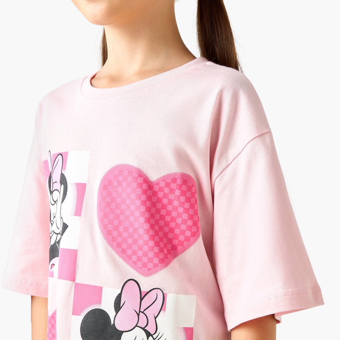 Juniors Minnie Mouse Print T-shirt