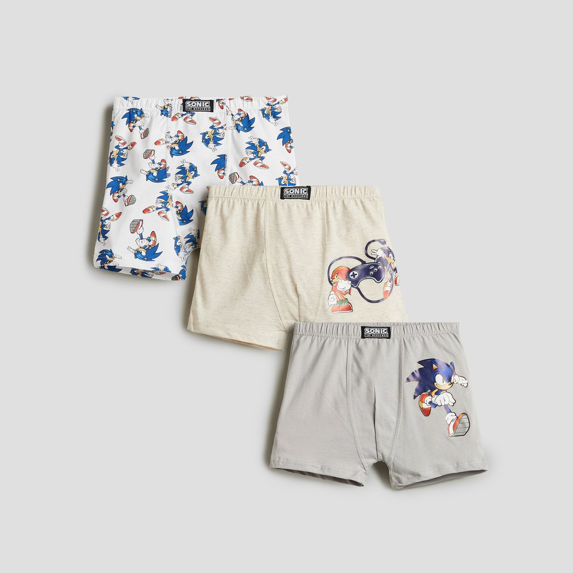Juniors Sonic The Hedgehog Print Boxers - Pack of 3