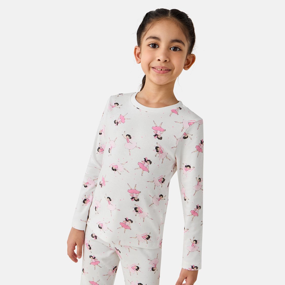 Juniors Ballerina Print T-shirt and Pyjama Set
