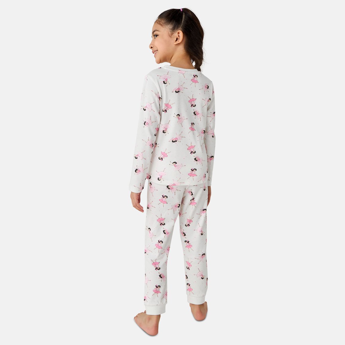 Juniors Ballerina Print T-shirt and Pyjama Set