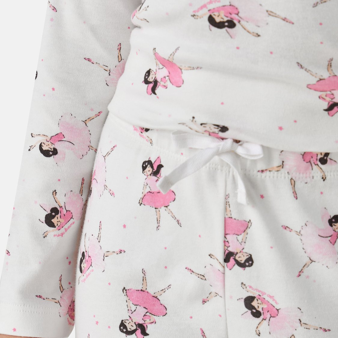 Juniors Ballerina Print T-shirt and Pyjama Set
