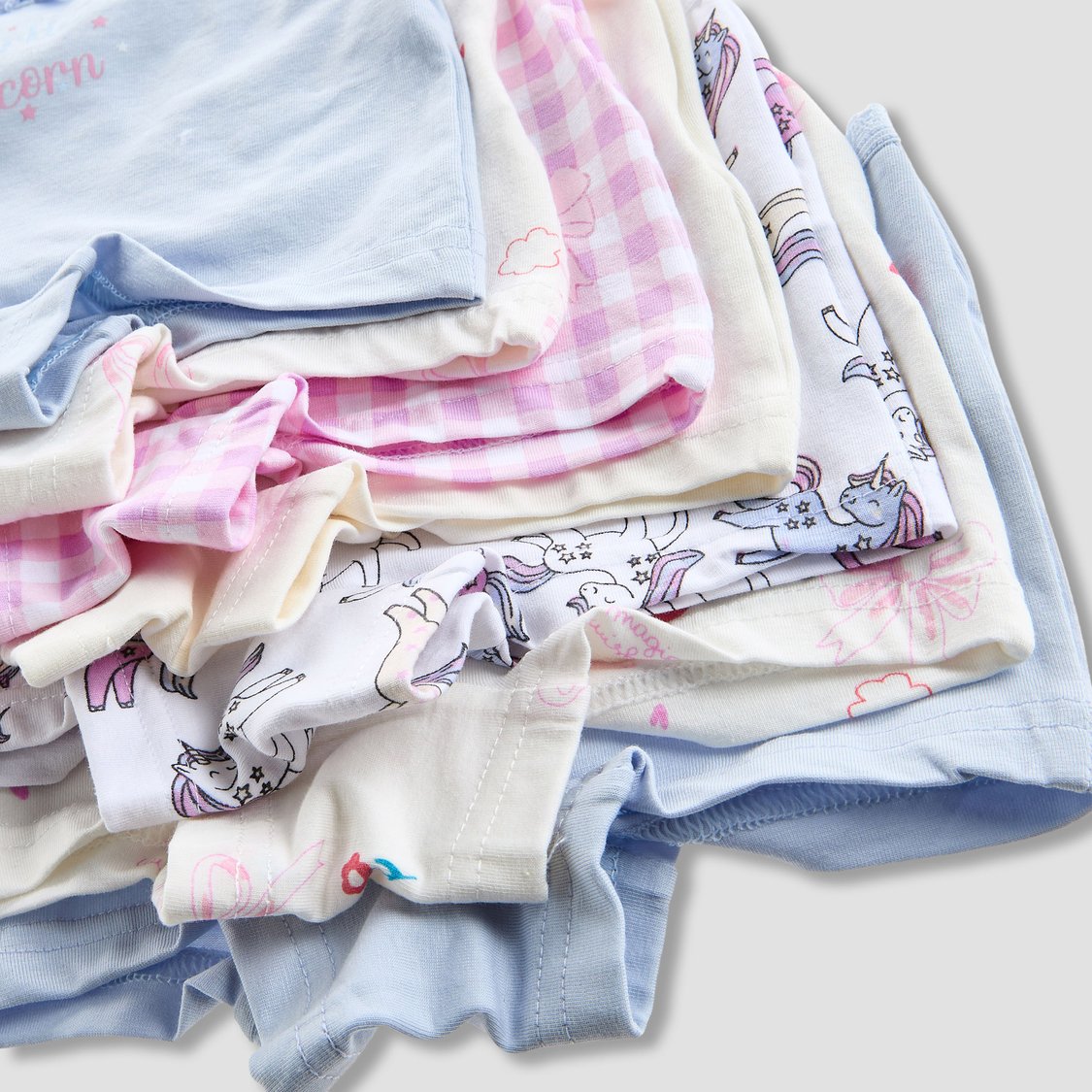 Juniors Unicorn Print Boyshorts - Set of 7