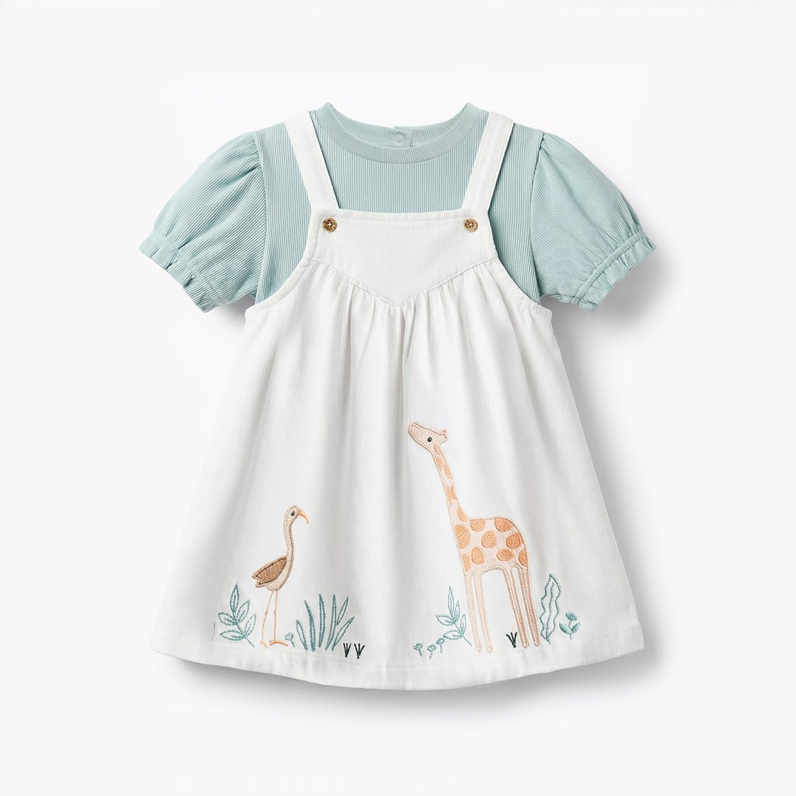embroidered pinafore dress Native Embroidered Pinafore – Princess Highway main image 1