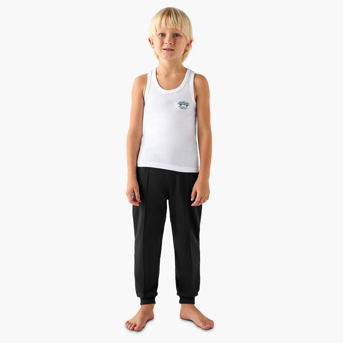 Juniors Race Car Print Vest - Set of 3