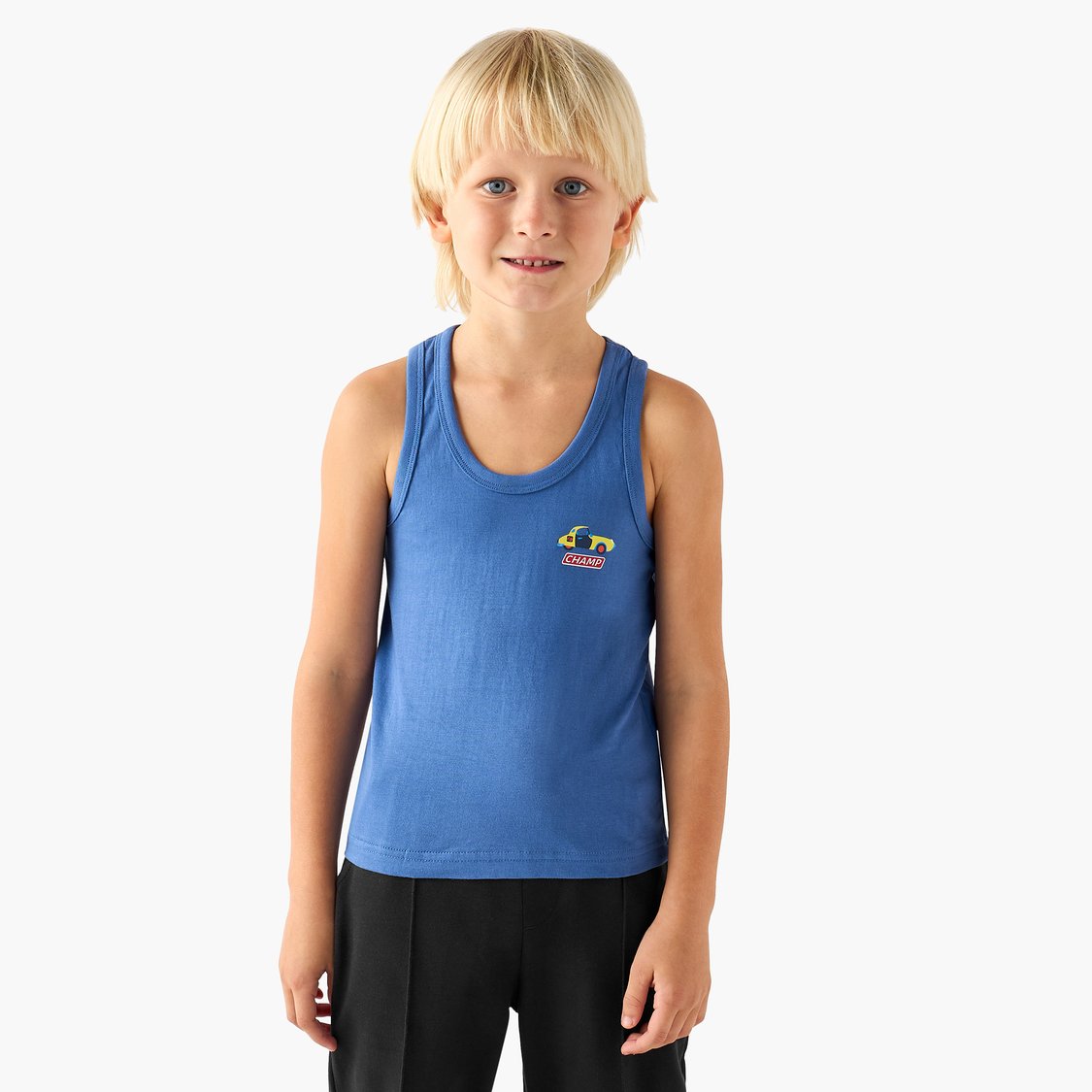 Juniors Race Car Print Vest - Set of 3