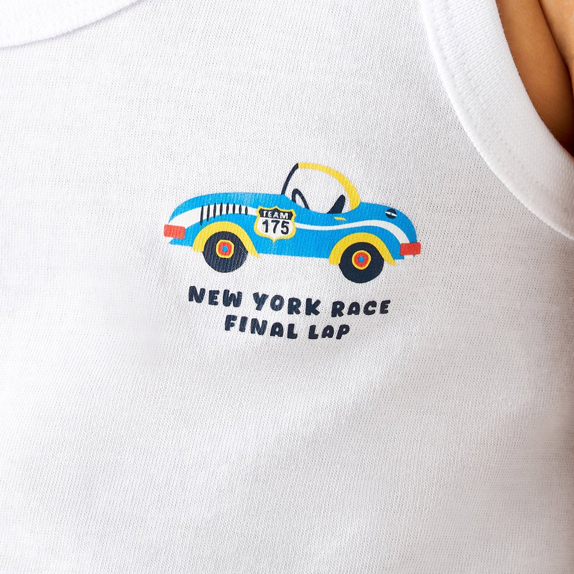 Juniors Race Car Print Vest - Set of 3