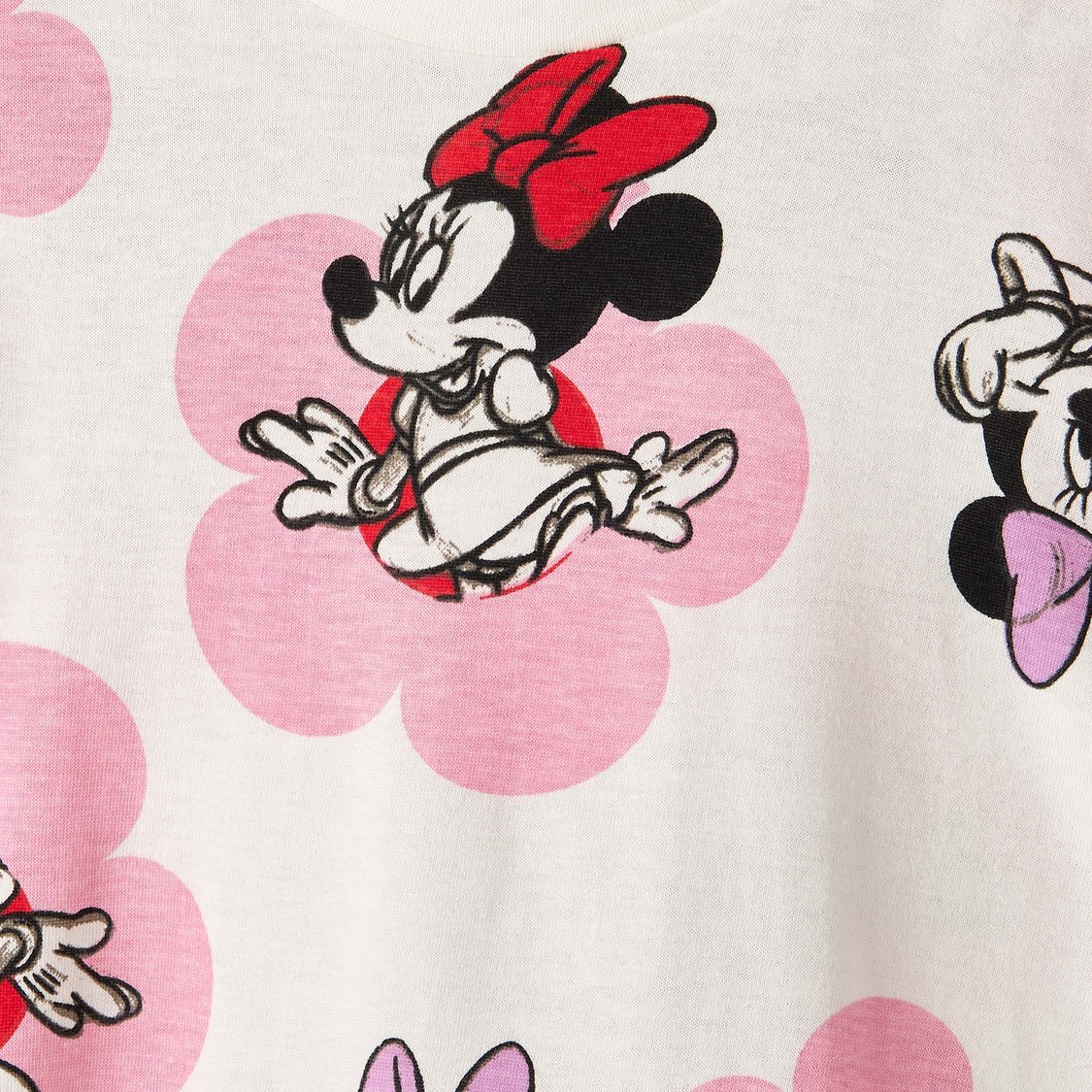 Juniors Minnie Mouse Print Drop Waist Dress