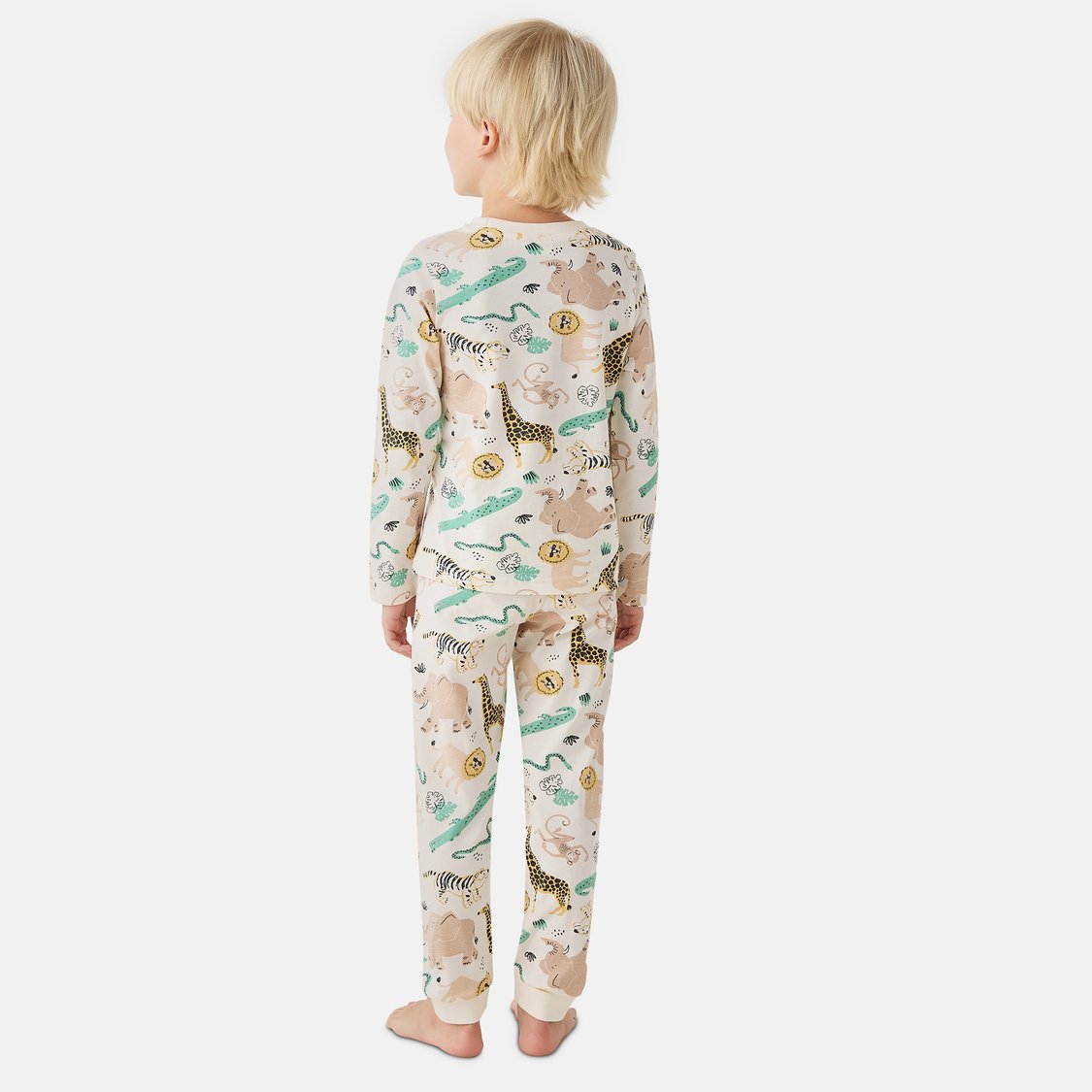 Juniors Animal Print Long Sleeves T-shirt and Pyjama Set