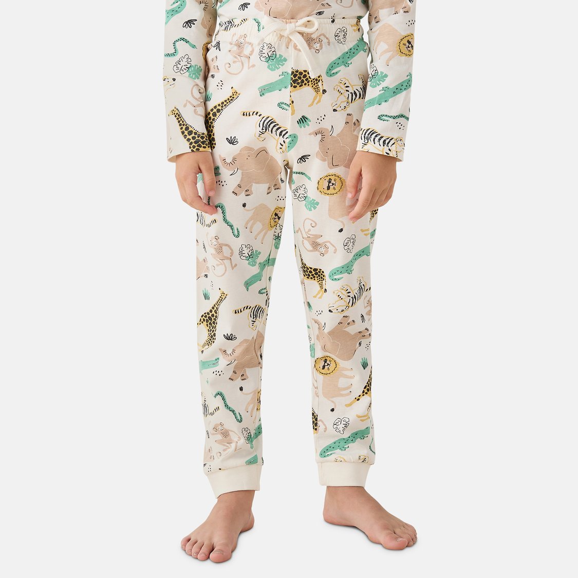 Juniors Animal Print Long Sleeves T-shirt and Pyjama Set