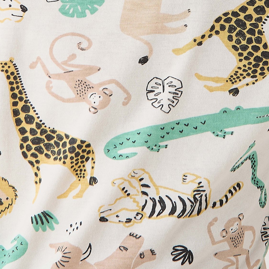 Juniors Animal Print Long Sleeves T-shirt and Pyjama Set