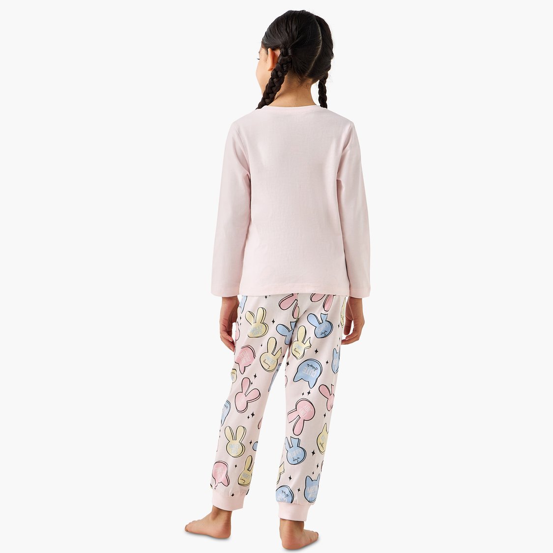 Juniors Printed T-shirt and Pyjama Set