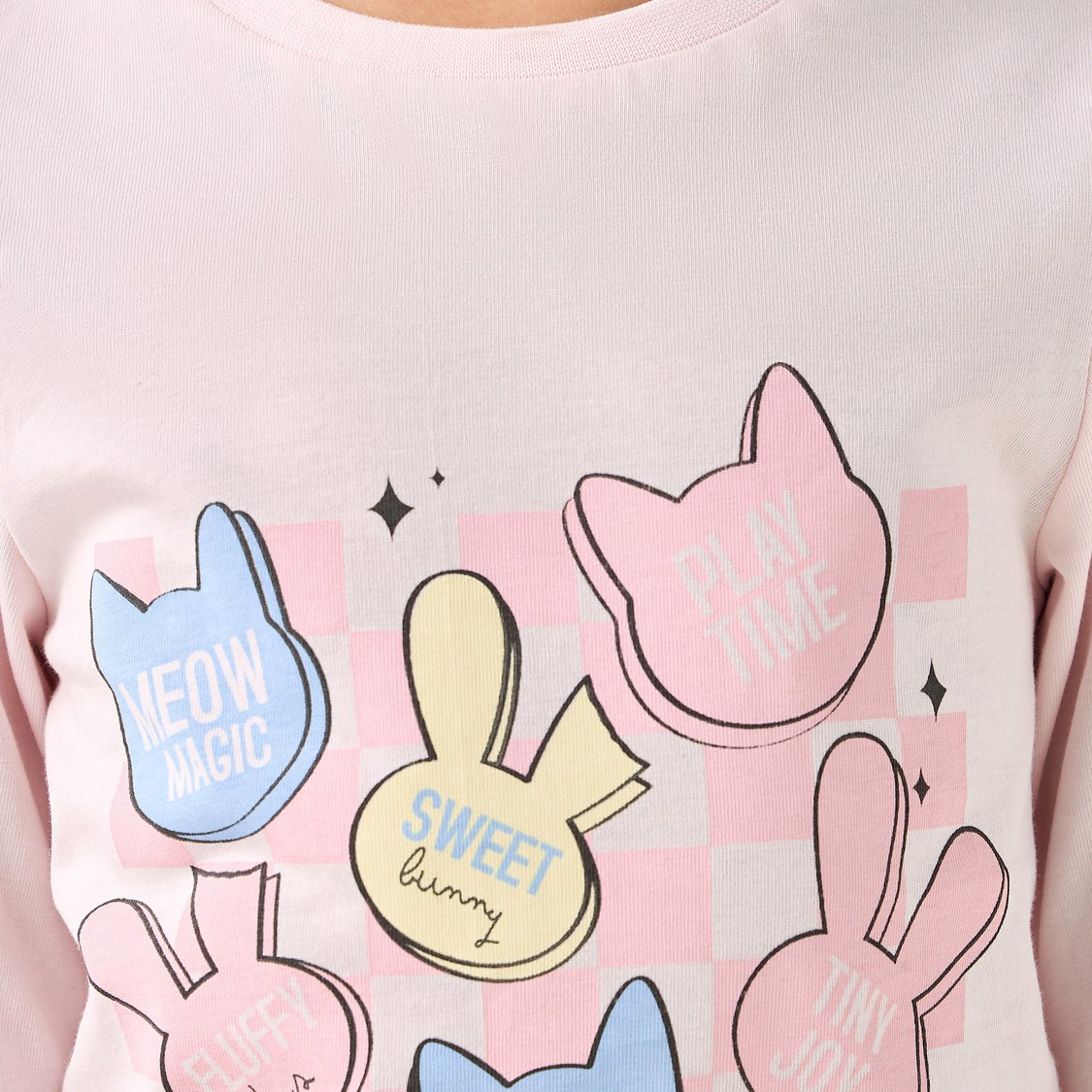 Juniors Printed T-shirt and Pyjama Set
