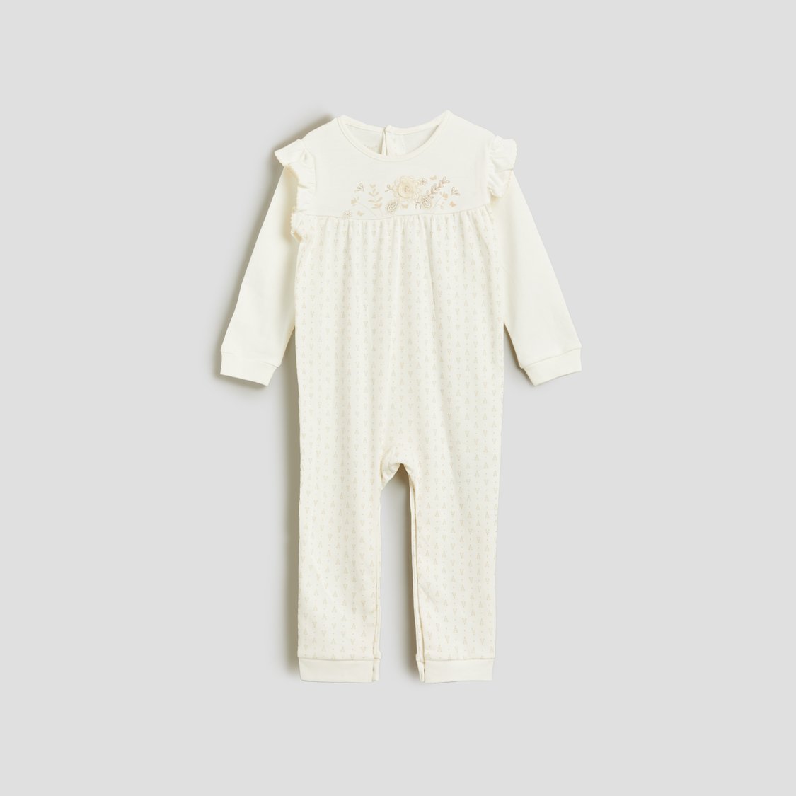 Giggles Printed Sleepsuit with Snap Button