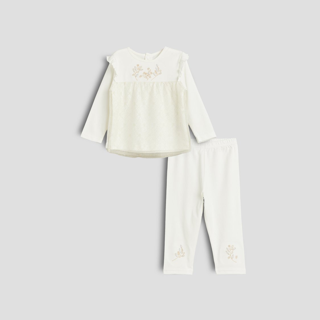 Giggles Lace Top and Pants Set