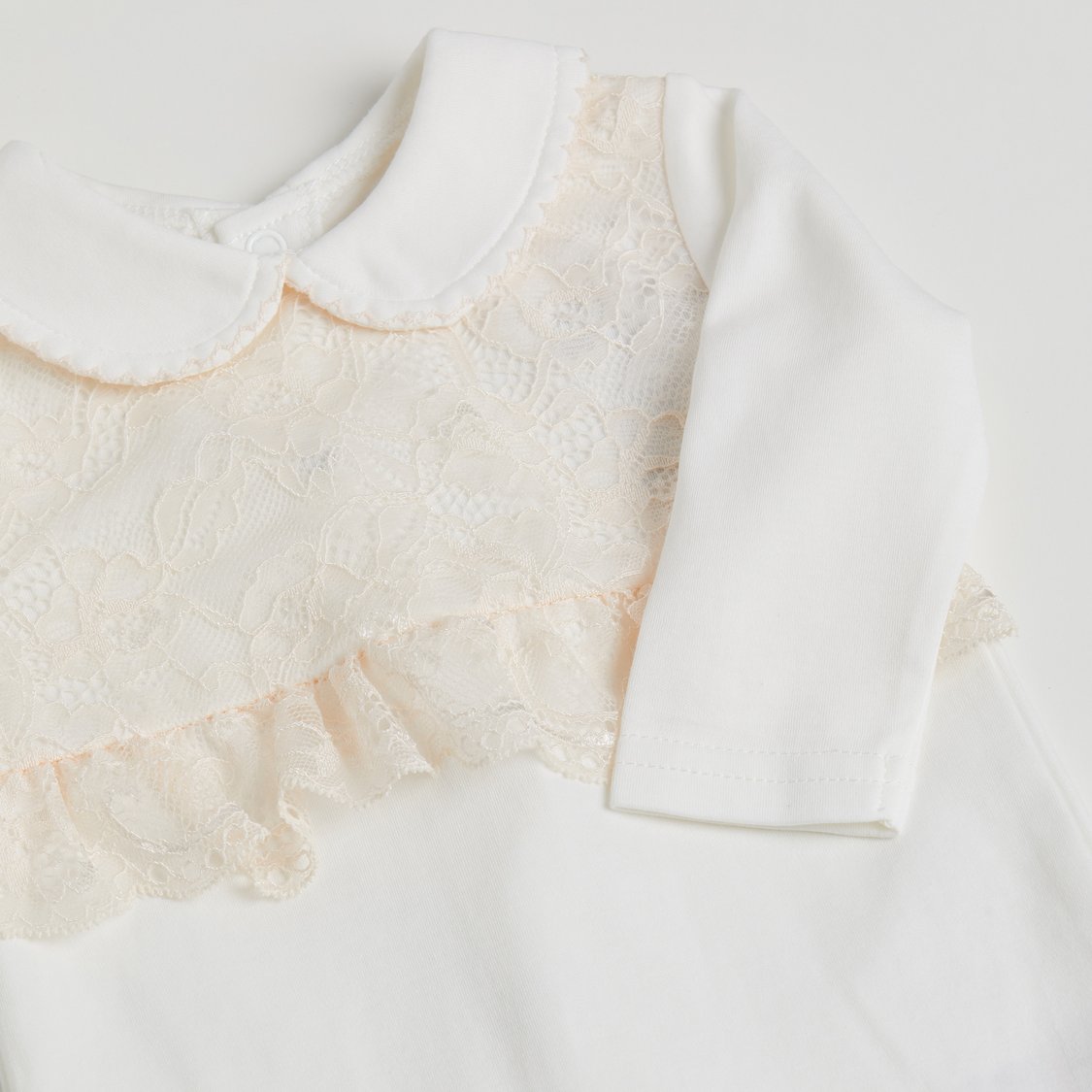 Giggles Lace Detail Sleepsuit