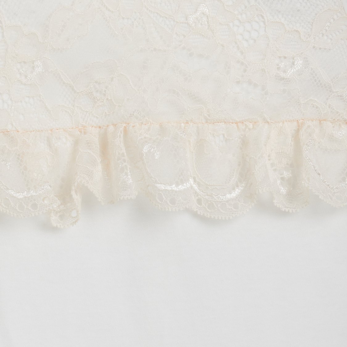 Giggles Lace Detail Sleepsuit