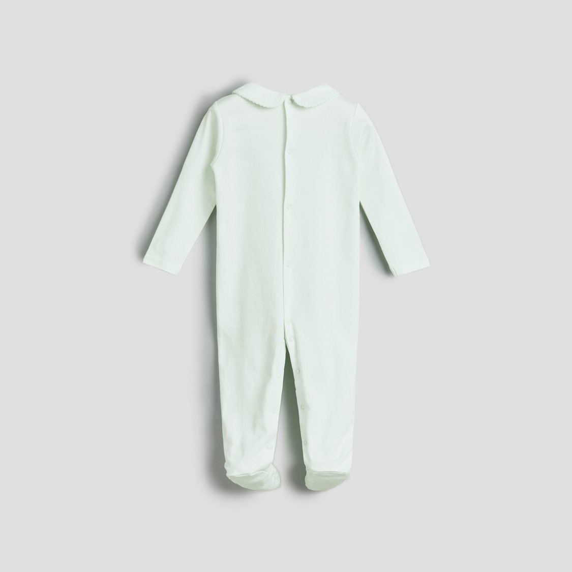 Giggles Lace Detail Sleepsuit with Snap Button