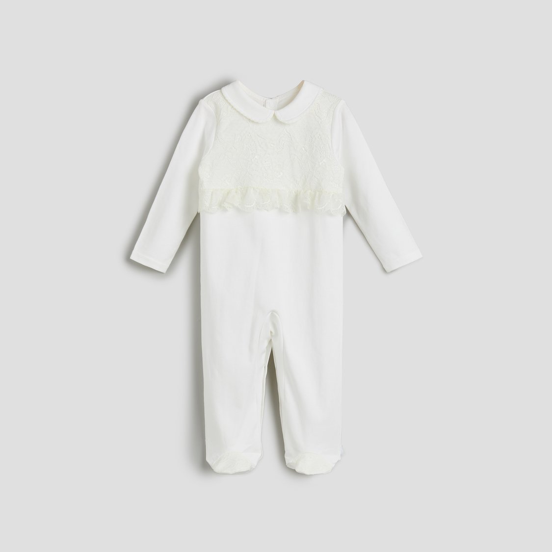 Giggles Lace Detail Sleepsuit