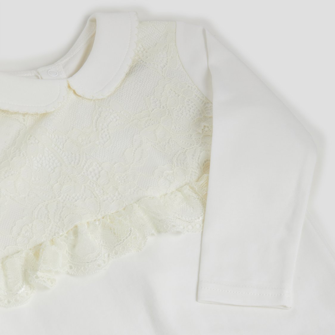 Giggles Lace Detail Sleepsuit