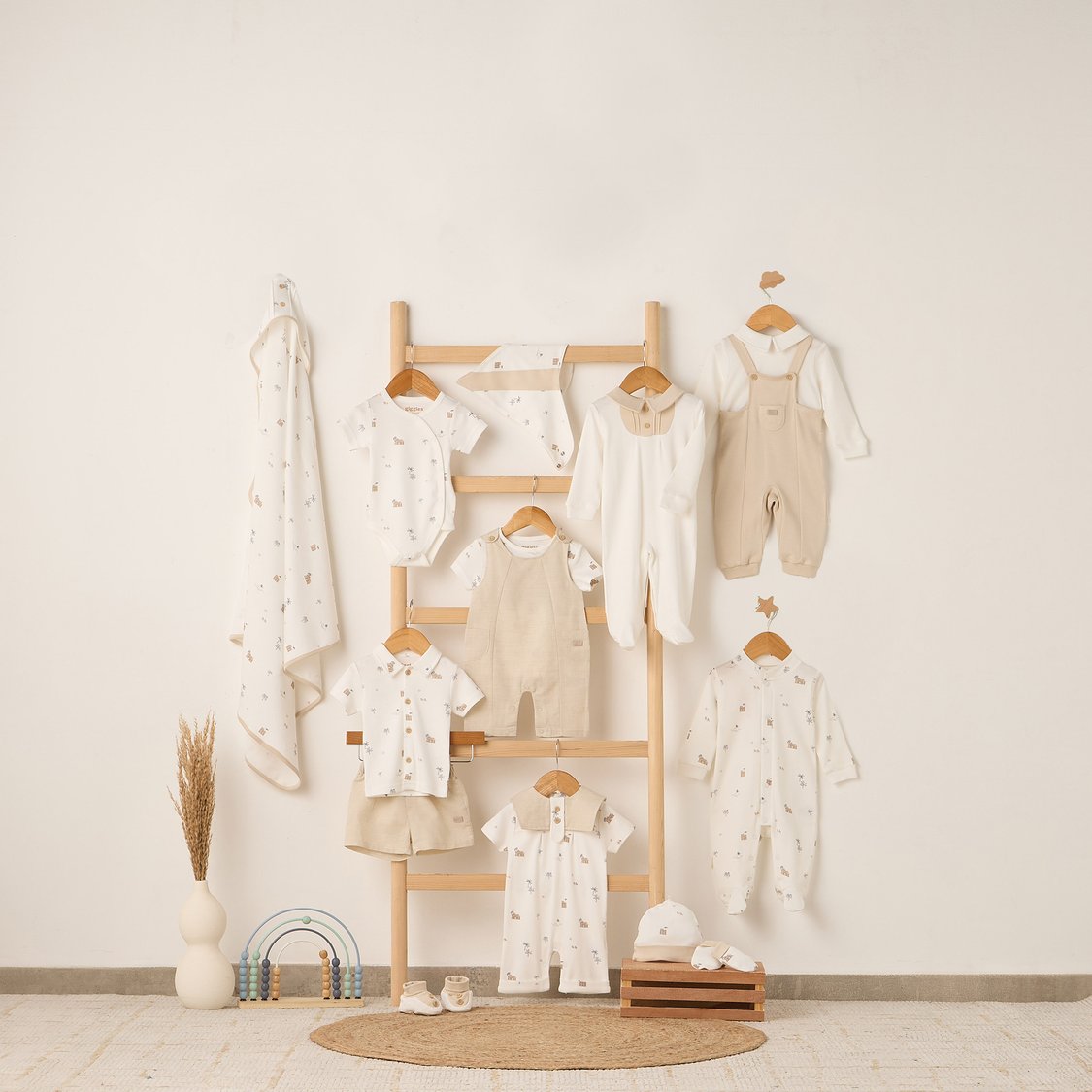 Giggles Solid Romper and T-shirt Set