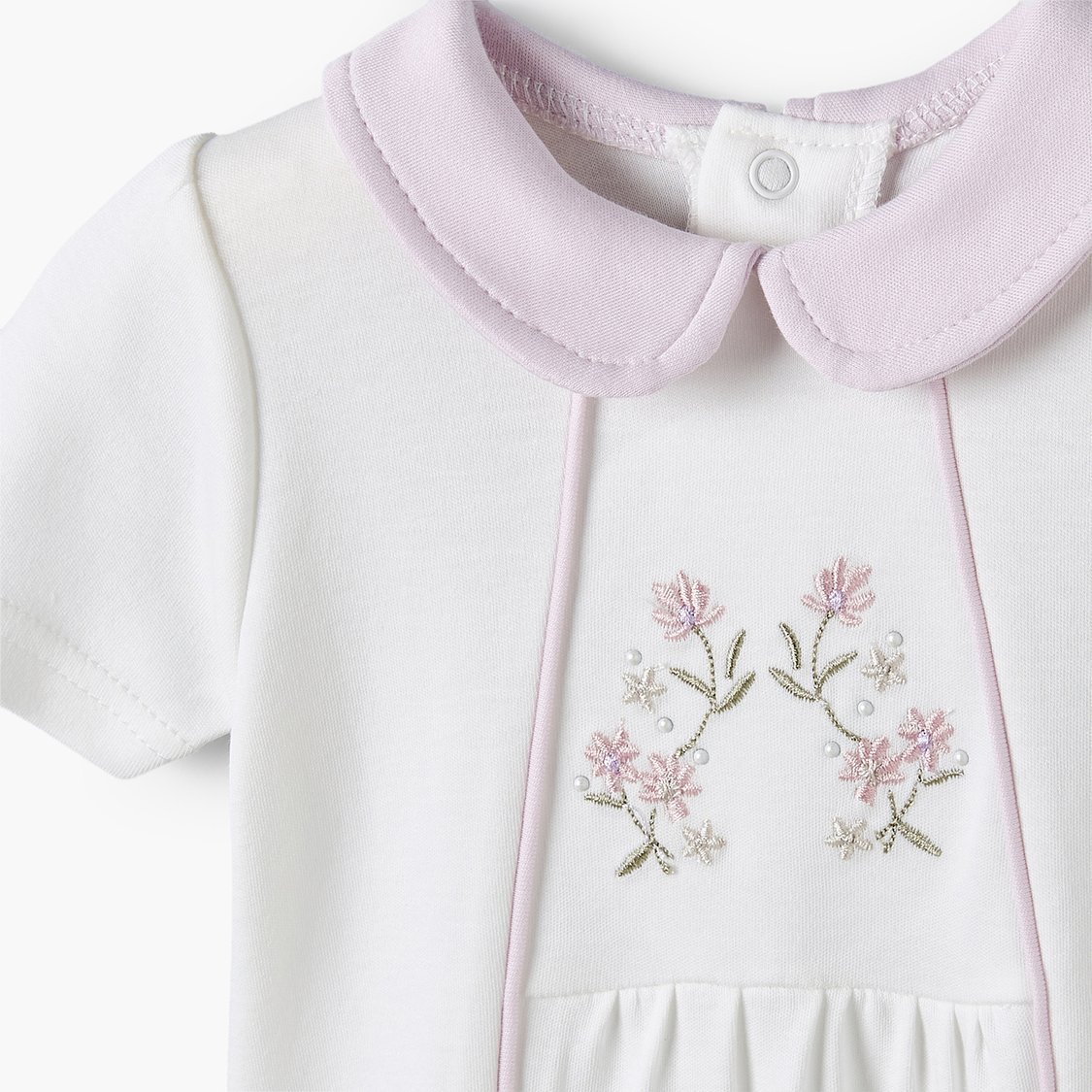 Giggles Embroidered Romper