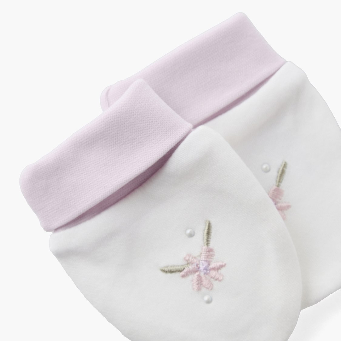 Giggles Embroidered Mittens