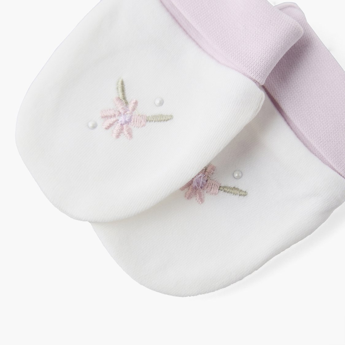 Giggles Embroidered Mittens