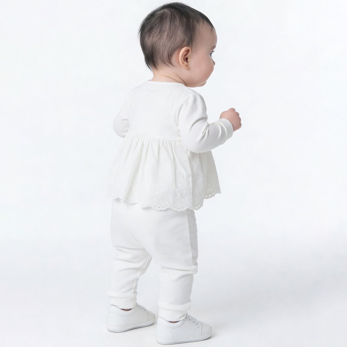 Giggles Schiffli Top & Joggers Set