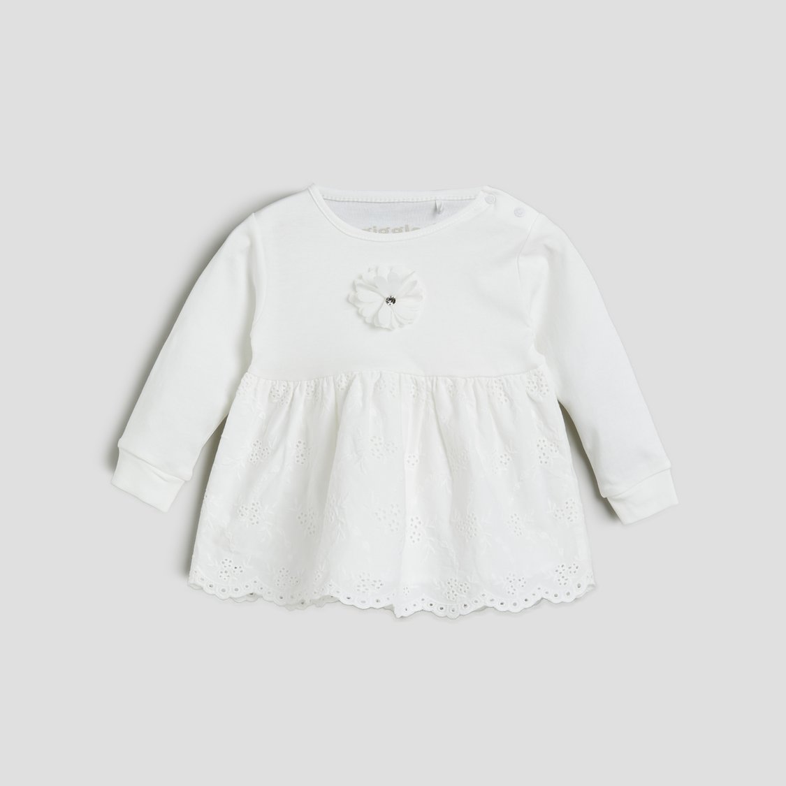 Giggles Schiffli Top & Joggers Set