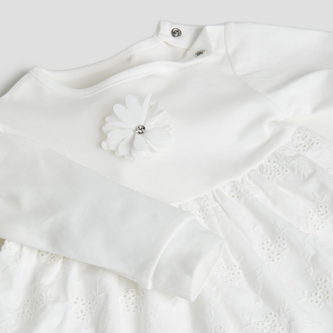 Giggles Schiffli Top & Joggers Set