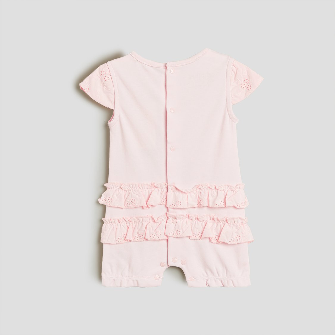 Giggles Applique Romper with Snap Button
