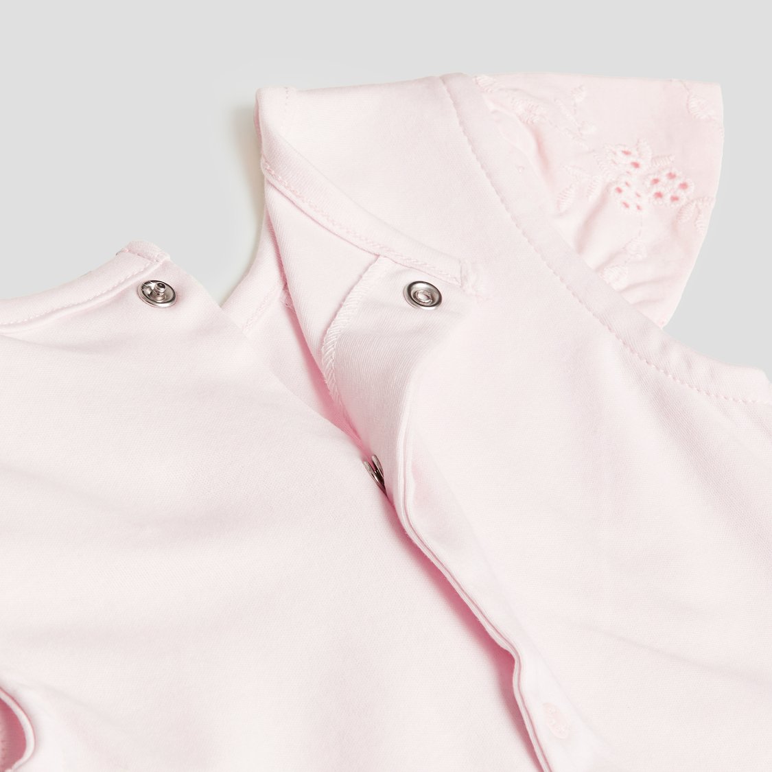 Giggles Applique Romper with Snap Button