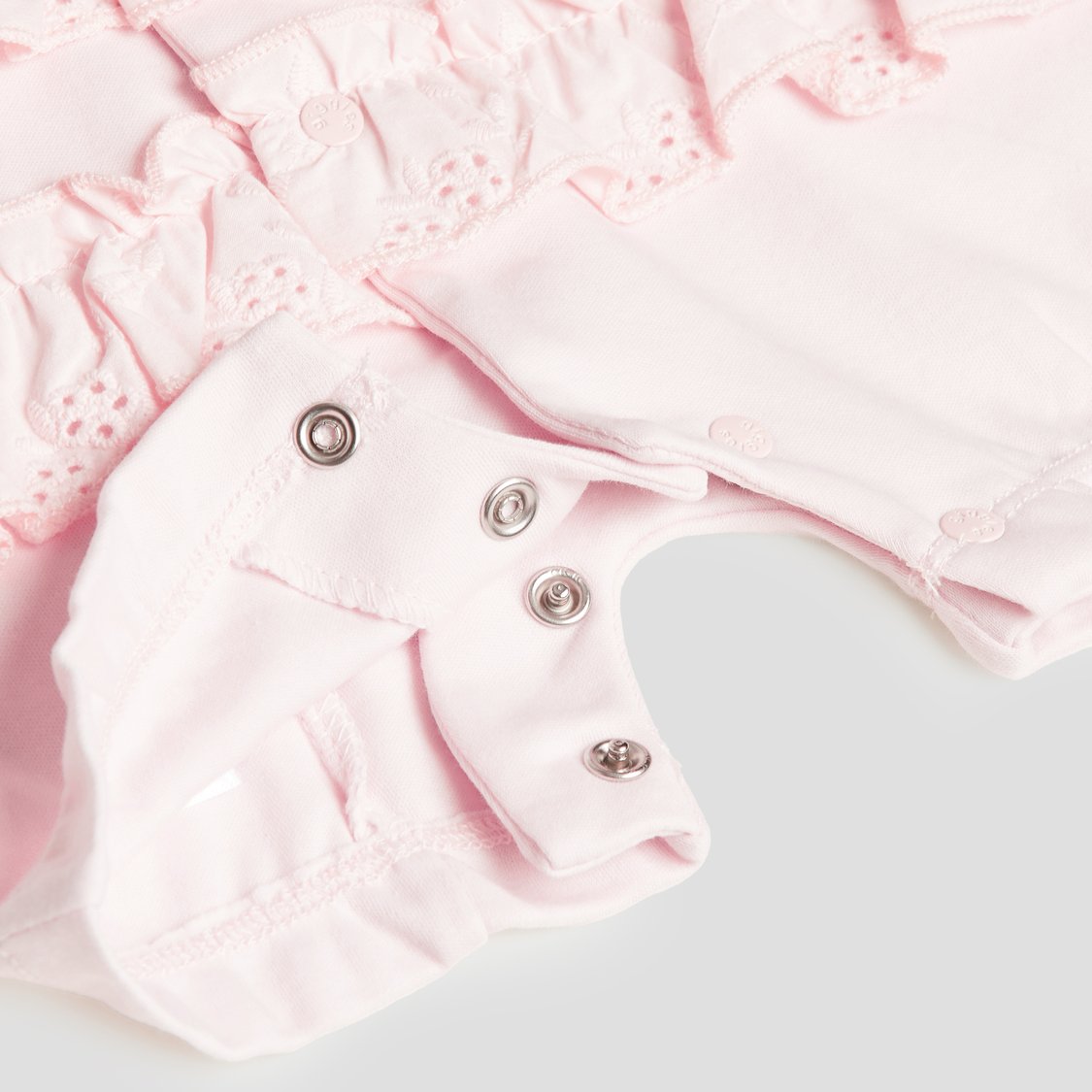 Giggles Applique Romper with Snap Button
