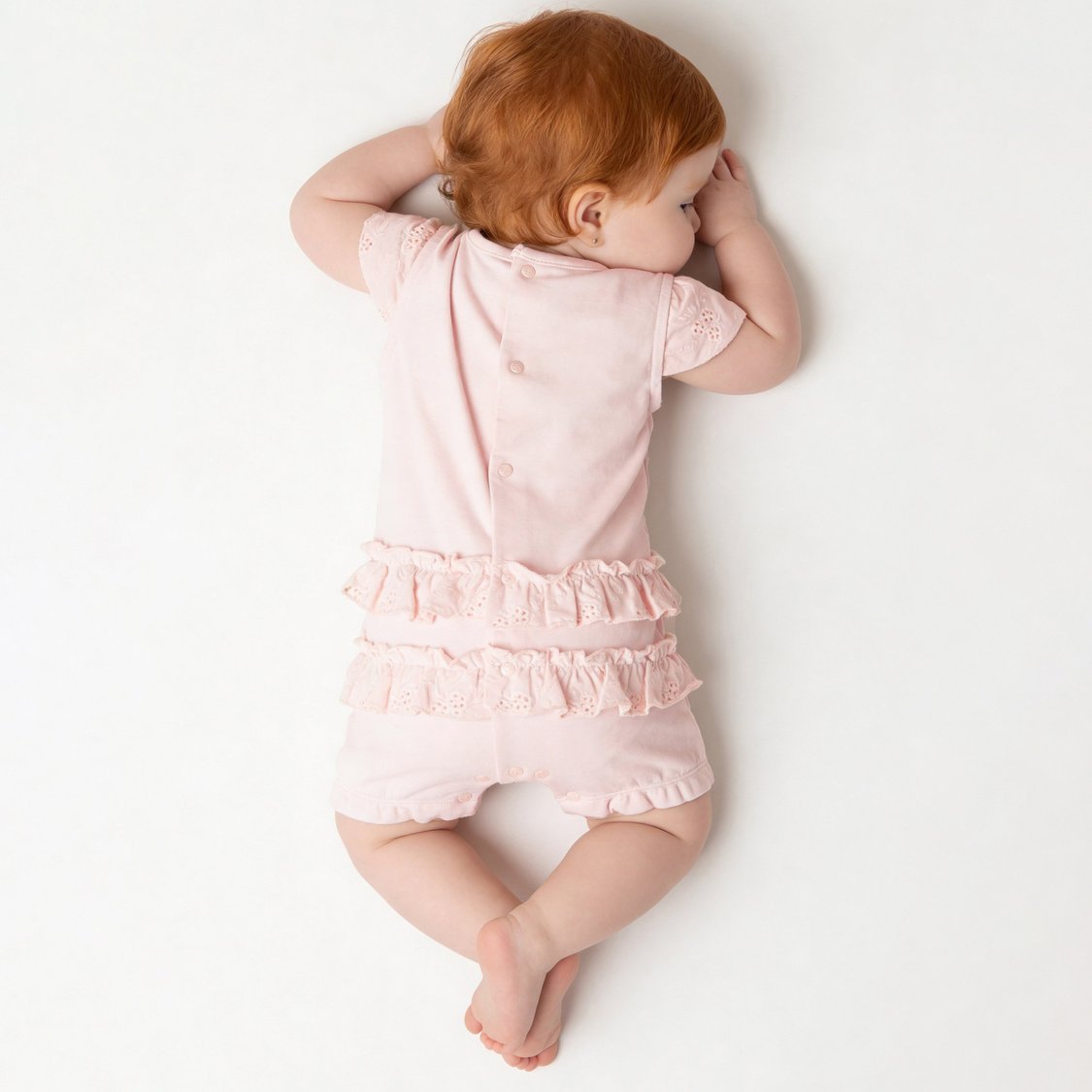 Giggles Applique Romper with Snap Button