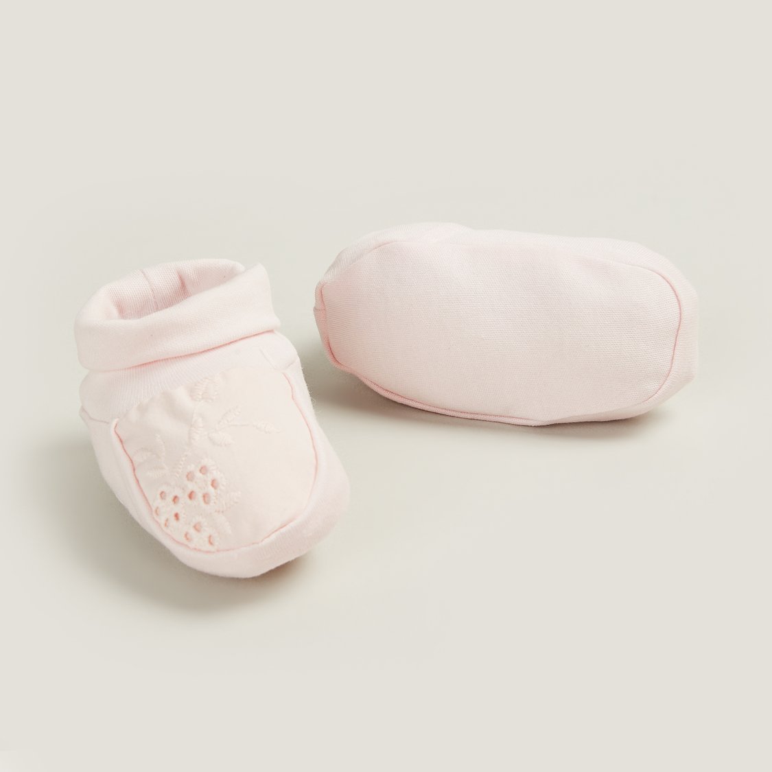 Giggles Embroidered Booties