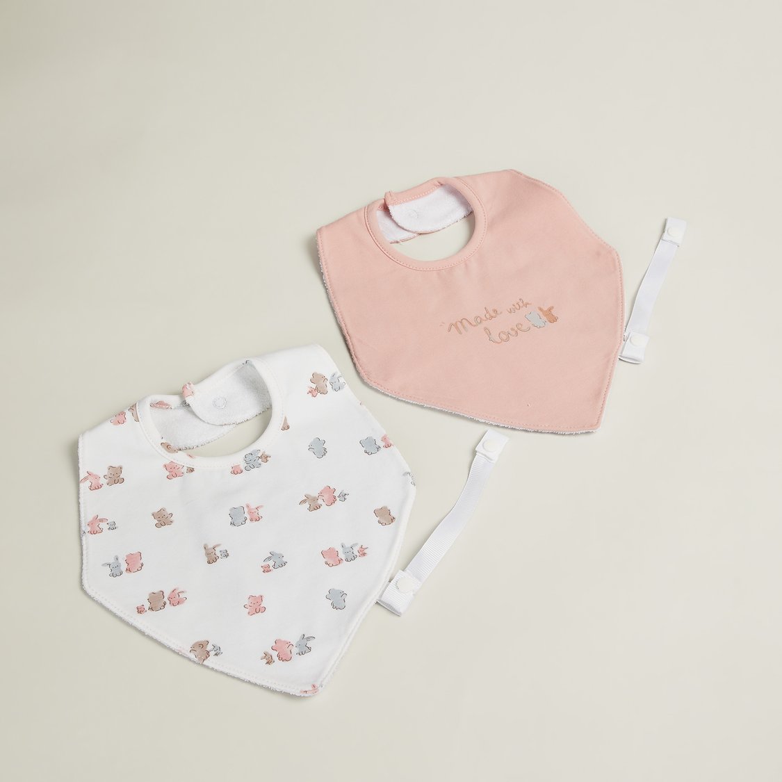 Juniors Printed Bibs - Pack of 2