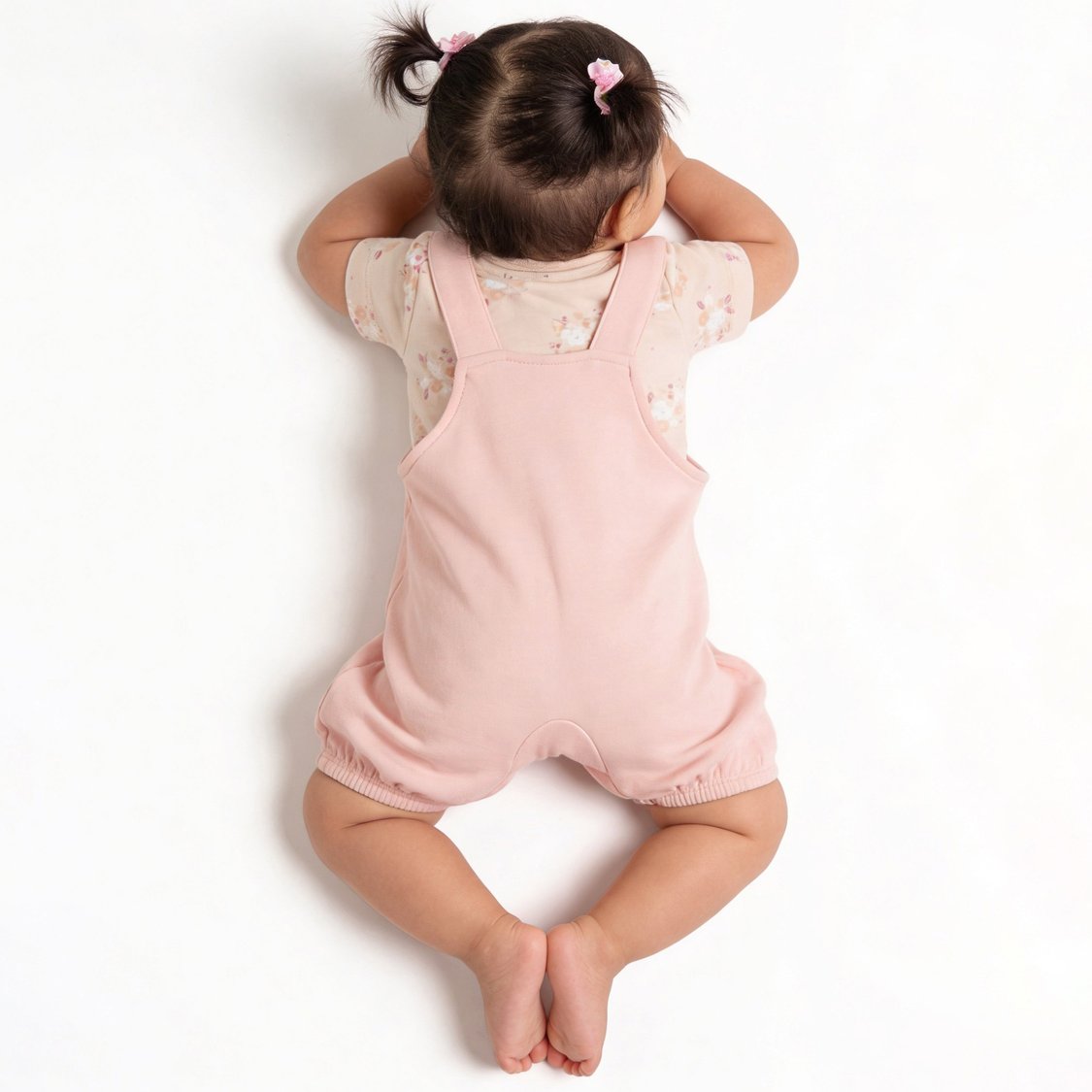 Juniors Printed T-shirt and Dungaree Set