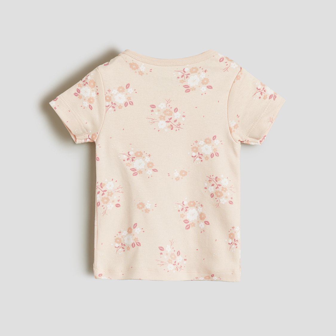 Juniors Printed T-shirt and Dungaree Set