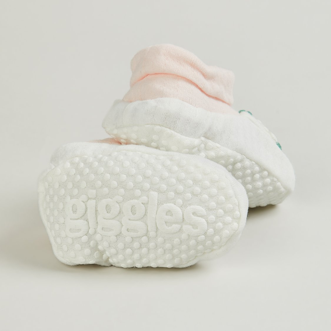 Giggles Embroidered Booties