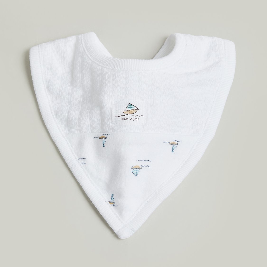 Giggles Nautical Print Bib