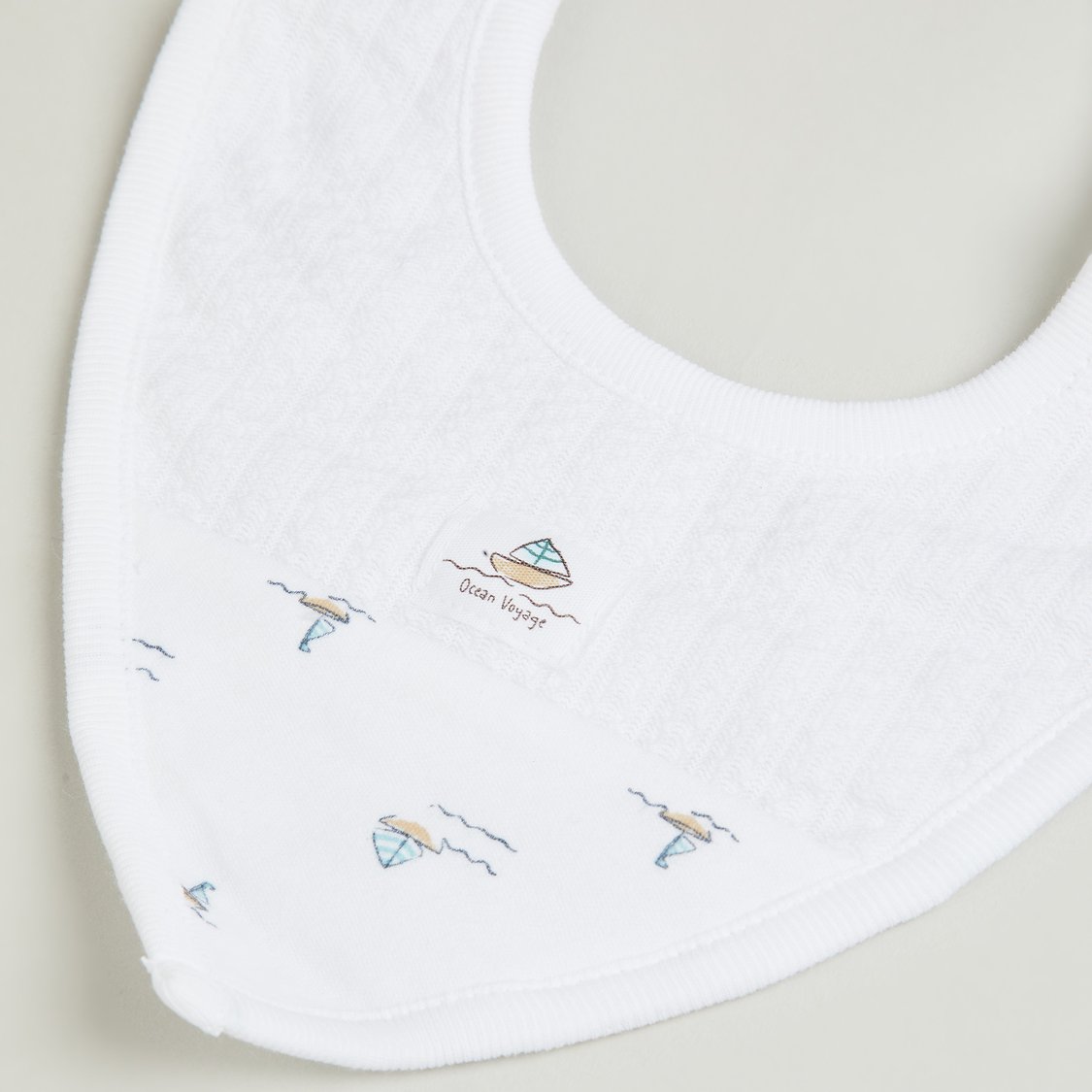 Giggles Nautical Print Bib