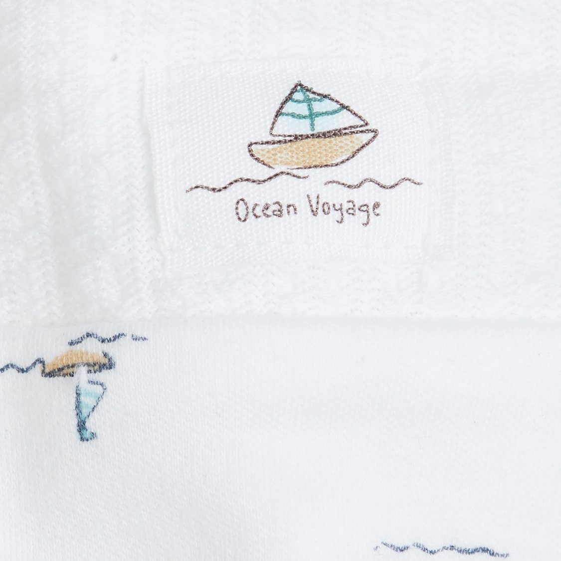 Giggles Nautical Print Bib