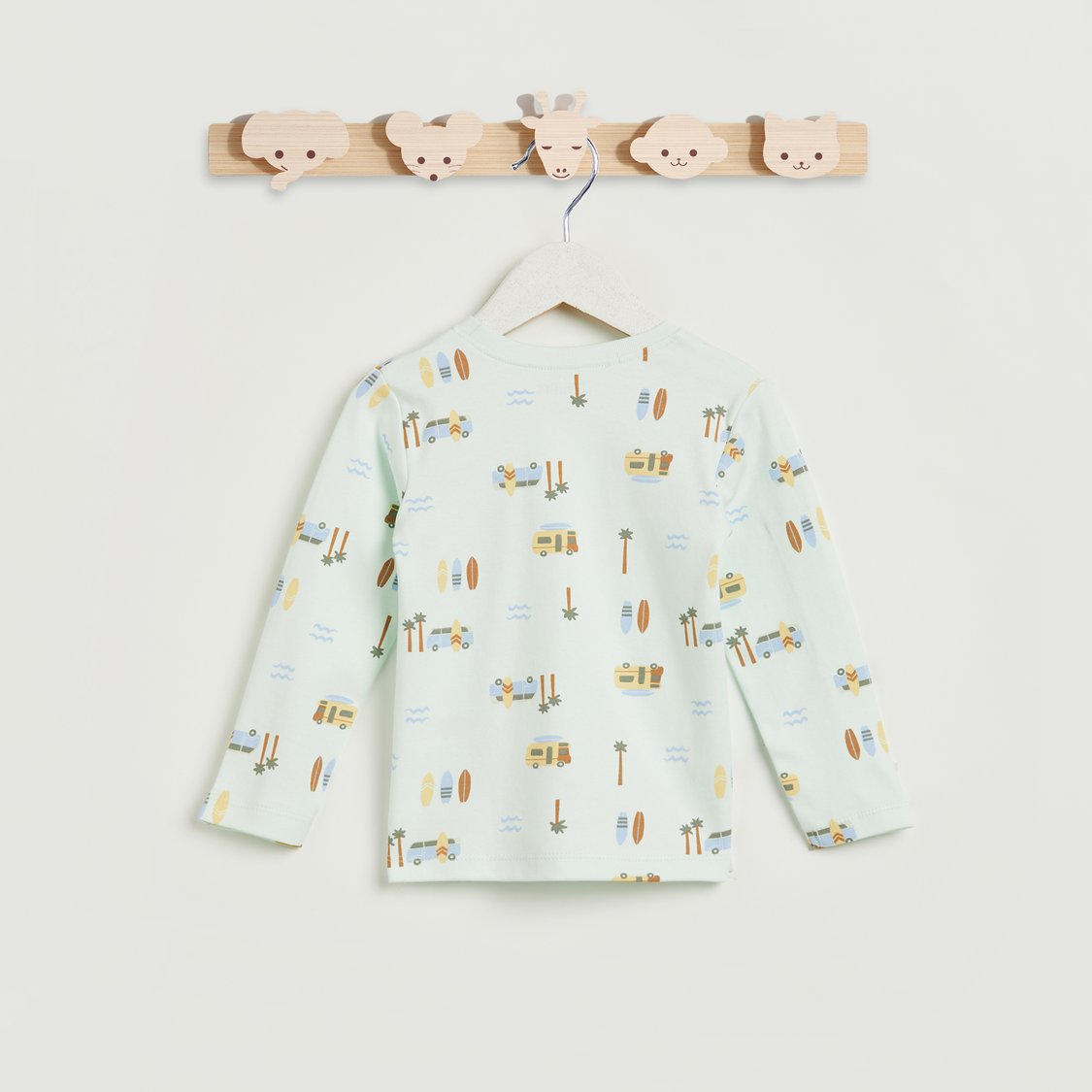 Juniors All-Over Print T-shirt with Pyjamas Set