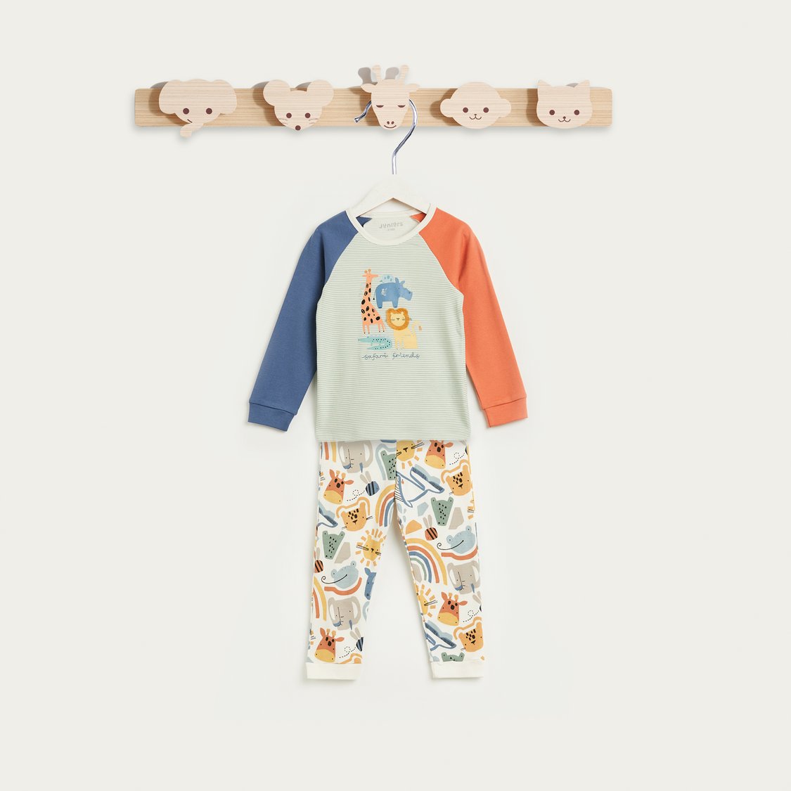 Juniors Safari Applique T-shirt and Pyjama Set